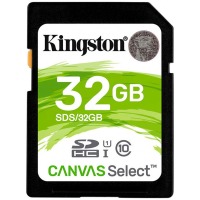 Карта памяти KINGSTON SDHC 32 GB Canvas Select U1 (R80/W10)