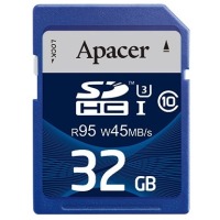 Карта памяти APACER SDHC 32GB Class 10 UHS-I (R95, W45MB/s)