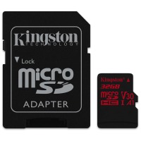 map memory KINGSTON microSDHC 32Gb Canvas React U3 A1 (R100/W70)+ad