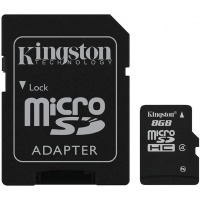 map memory KINGSTON microSDHC 8 GB Class 4 from SD адаптером