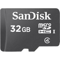 карта памяти SANDISK microSDHC 32GB Class 4 без SD адаптер