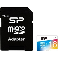 map memory SILICON POWER microSDHC 16 GB Cl 10 UHS-I Elite COLOR + adapter