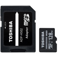 map memory TOSHIBA microSDXC 128GB UHS-I M203 U1 R100MB/s+ad