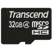 карта памяти TRANSCEND microSDHC 32 GB Class 4 без адаптера