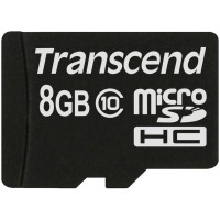 карта памяти TRANSCEND microSDHC 8 GB Class 10 без адаптера