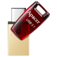 флеш-драйв APACER AH180 16GB Type-C Dual USB 3.1 Красный