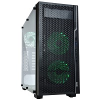Комп.корпус QUBE без БП QBF26 Black-RGB