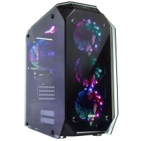 Комп.корпус QUBE без БП QBM97 Mirror Rainbow