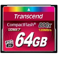 Карта памяти TRANSCEND Compact Flash 64 GB (800X)