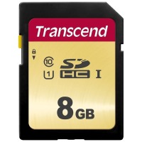 Карта памяти TRANSCEND SDHC 500S 8GB UHS-I U1