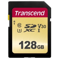 Карта памяти TRANSCEND SDXC 500S 128GB UHS-I U3
