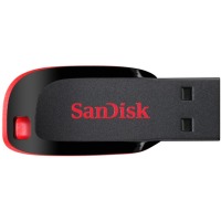флеш-драйв SANDISK Cruzer Blade 128Gb Черный/красный