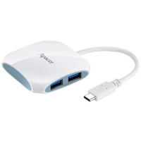 Кардридер APACER USB 3.1 Gen 1 Type-C Hub AP350 White RP