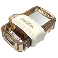 флеш-драйв SANDISK Ultra Dual 64 Gb, OTG, USB 3.0 Золотистый