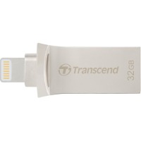 флеш-драйв TRANSCEND JetDrive Go 500 32GB, Lightning/USB 3.1 Серебряный