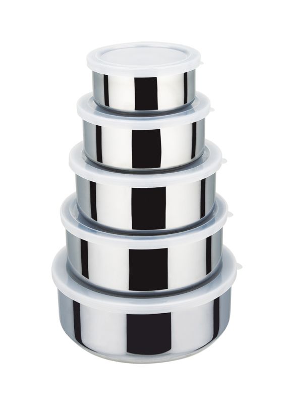 Set metal containers 5 items Krauff 26-212-003