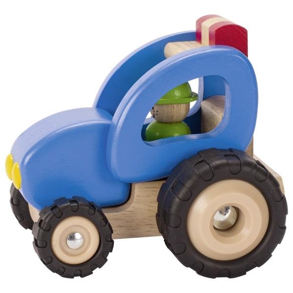 Machine wood goki Tractor (blue) 55928G