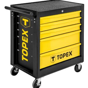 Topex 79R501 Тележка для инструмента TOPEX, 5 ящиков, 680x460x825 мм, до 280 кг, стальной корпус