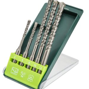 Verto Набор буров, SDS Plus, 5, 6 x 110 mm + 8, 10, 12 x 160 мм, x 5 шт.