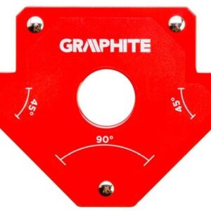 Graphite Cварочный кутник магнітний 56H902, 102 x 155 x 17 мм, кут 45 або 90 град., сила 11.4 кг