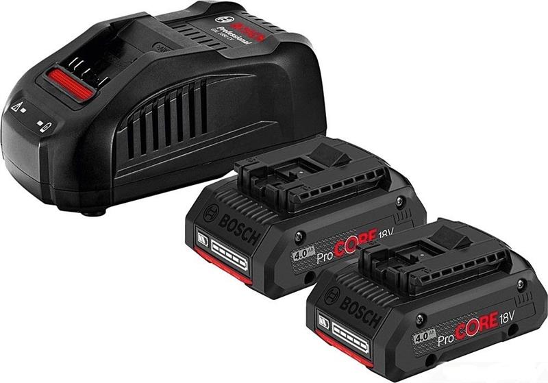 Bosch Набір 2х акумулятора ProCORE18V 4.0Ah + ЗУ