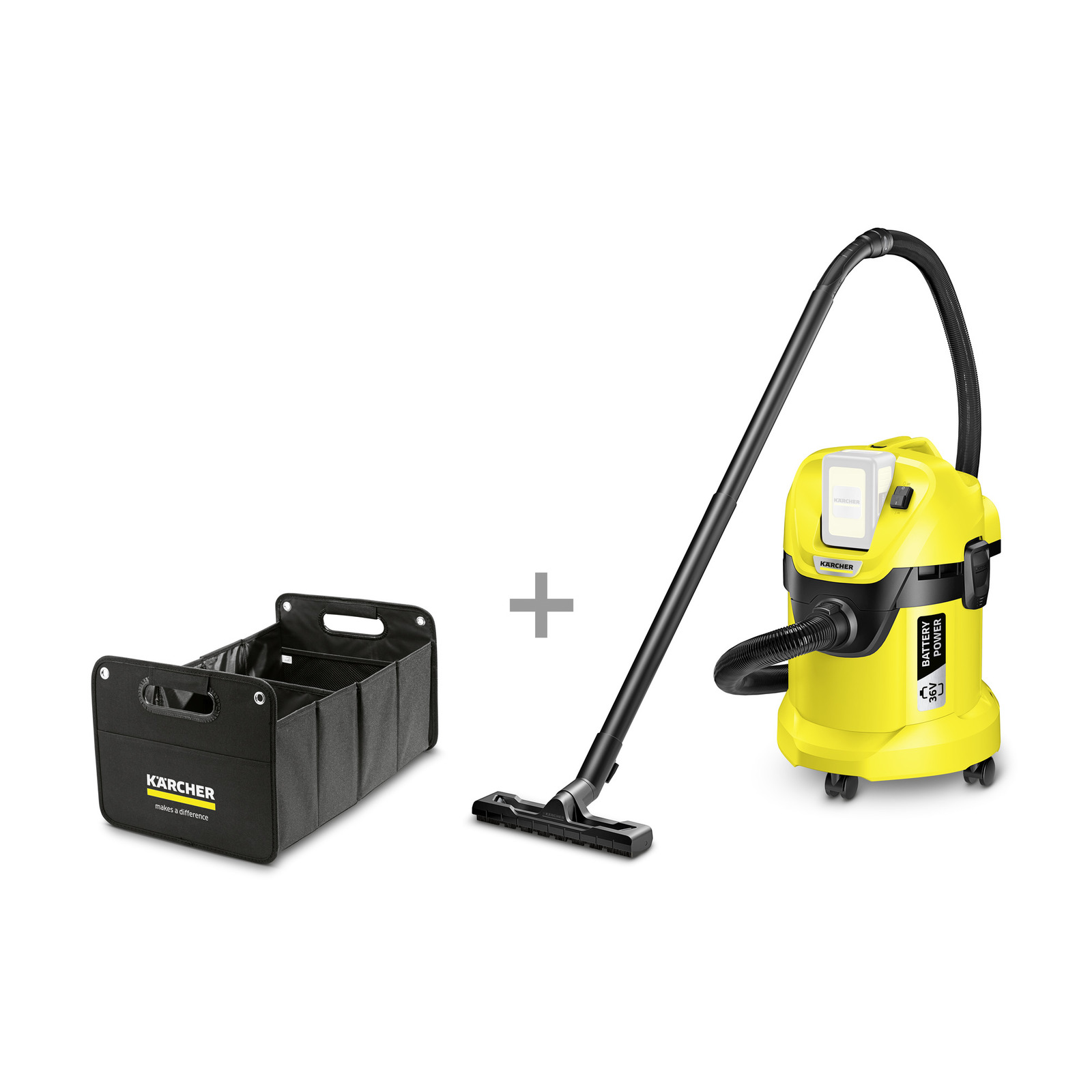 Karcher WD 3 Battery + органайзер, 36В