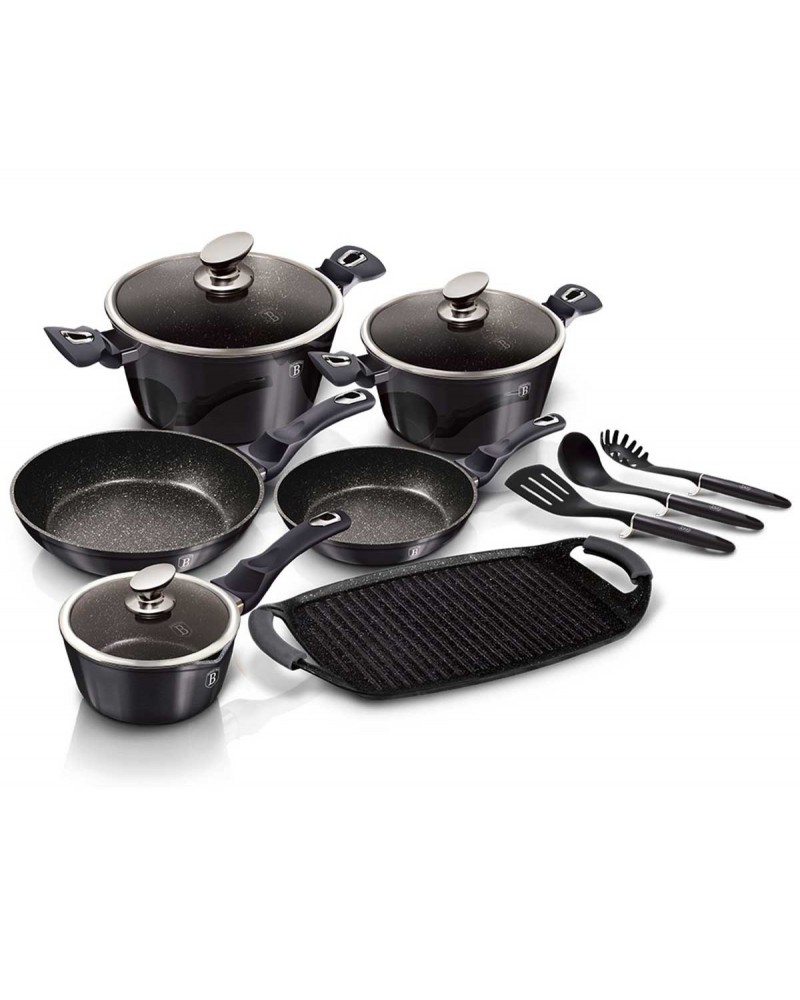 Set crockery 12+2 etc. Berlinger Haus Metallic Line Carbon Pro Edition BH-6911