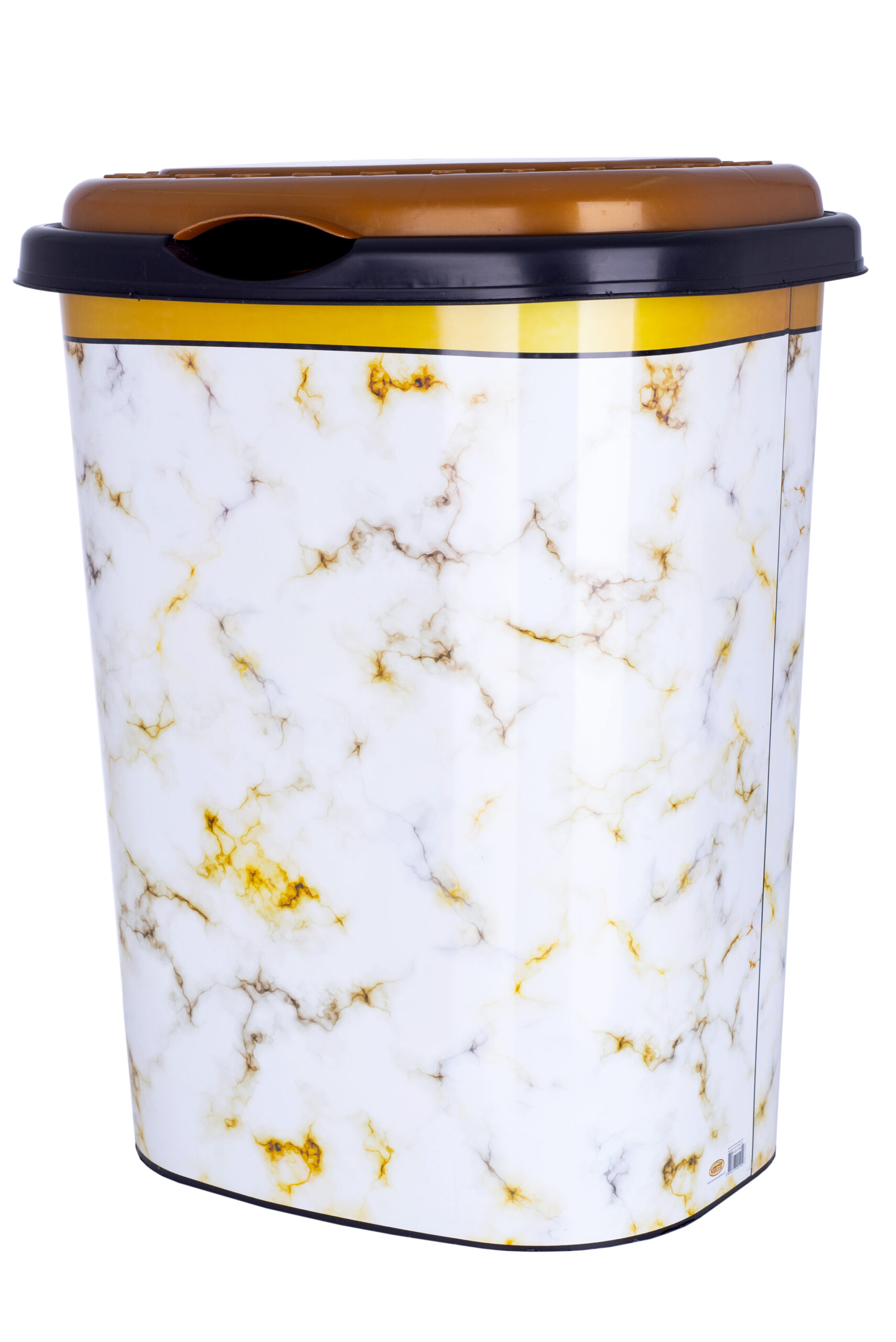 Корзина д/білизни VIOLET HOUSE 0190 DECOR Marble WHITE с/к 55 л