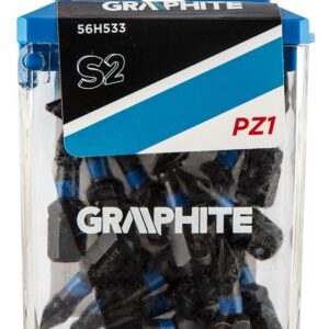 Graphite 56H533 Биты ударные PZ1 x 25 мм, 20 шт.