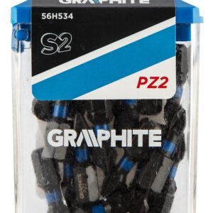 Graphite 56H534 Биты ударные PZ2 x 25 мм, 20 шт.