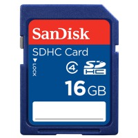 Карта памяти SANDISK SDHC 16GB Class 4