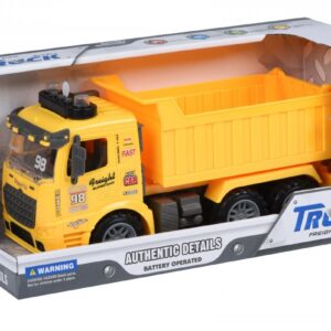 Машинка инерционная Same Toy Truck Самоскид жовтий зі світлом і звуком 98-614AUt-1