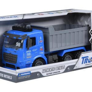 Машинка инерционная Same Toy Truck Самоскид синій зі світлом і звуком 98-614AUt-2