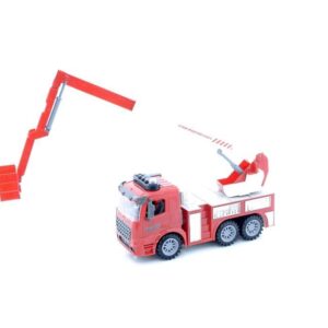 Машинка инерционная Same Toy Truck Пожежна авто з підйомним краном зі світлом і звуком 98-617AUt