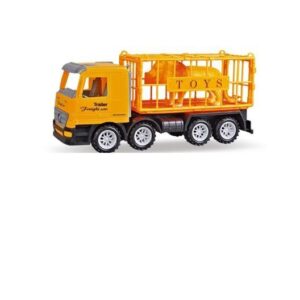Машинка инерционная Same Toy Super Combination Вантажівка жовтий для перевезення тварин 98-83Ut