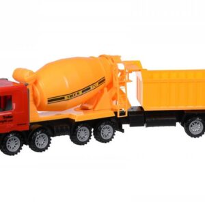 Машинка инерционная Same Toy Super Combination Бетономішалка червона з причепом 98-86Ut-1