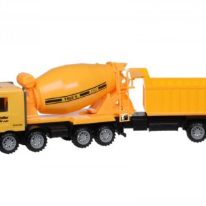 Машинка инерционная Same Toy Super Combination Бетономішалка Жовта з причепом 98-86Ut-2