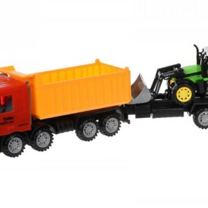 Машинка инерционная Same Toy Super Combination Самосвал красный с бульдозером 98-89Ut-1