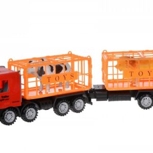 Машинка инерционная Same Toy Super Combination Красный для перевозки животных с прицепом 98-91Ut-1