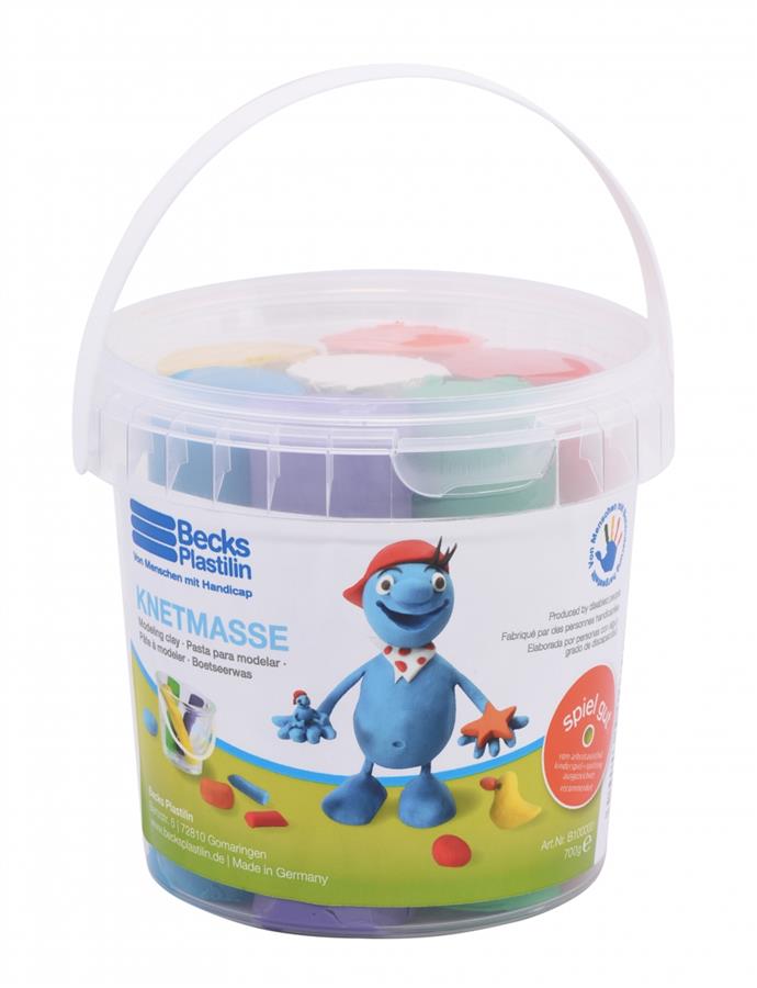 Plasticine classical Becks Plastilin 700г 7 colors at bucket B100000