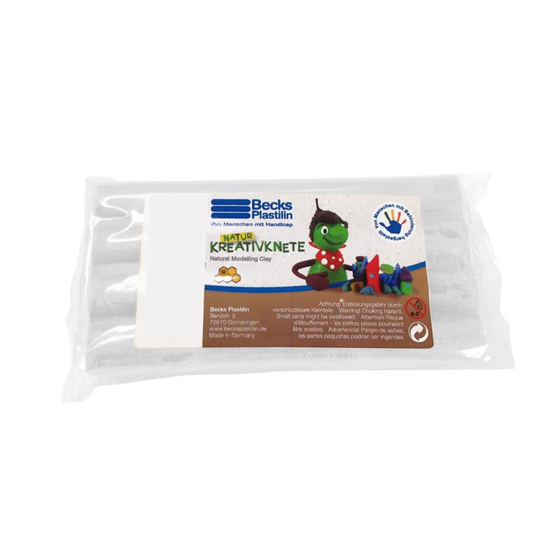 Plasticine wax Becks Plastilin 250г white B100083