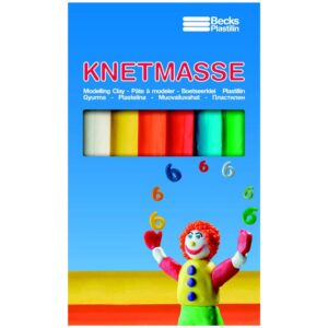 Пластилин классический Becks Plastilin 135г 6 цветов B100427