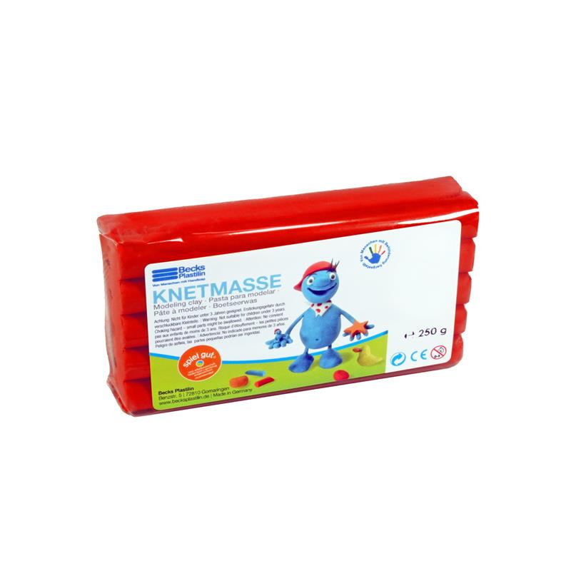Plasticine classical Becks Plastilin 250г red B100467