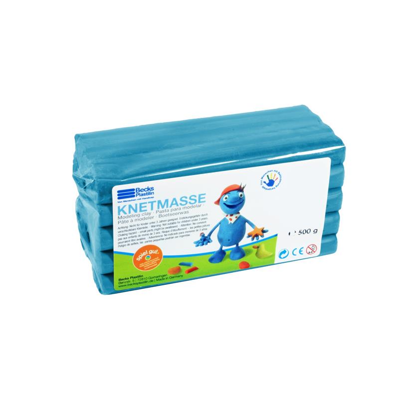 Пластилин классический Becks Plastilin 500г синий B100485