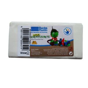 Пластилин восковой Becks Plastilin 86г белый B102342