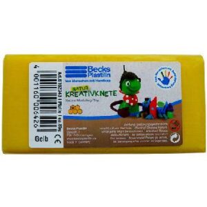 Пластилин восковой Becks Plastilin 86г желтый B102343