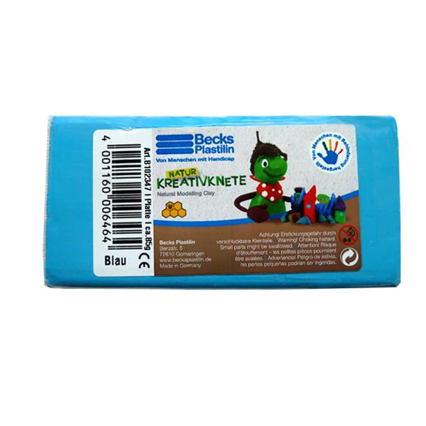 Пластилин восковой Becks Plastilin 86г синий B102347