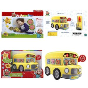 Игровой набор CoComelon Feature Vehicle Желтый Школьный Автобус со звуком