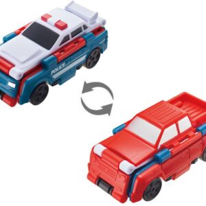Машинка-трансформер Flip Cars 2 в 1 Поліцейський автомобіль і Спорткар