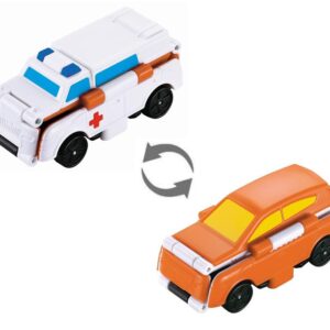 Машинка-трансформер Flip Cars 2 в 1 Скорая помощь и Внедорожник
